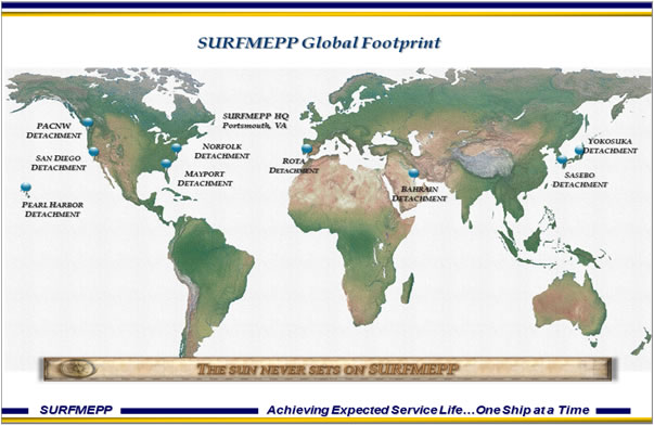 SUBMEPP Global Footprint map