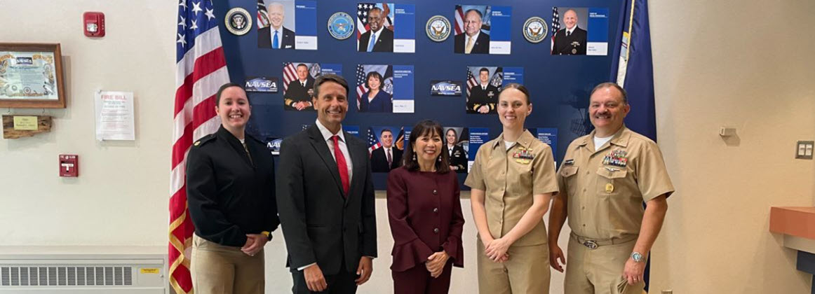 Executive Director of Naval Sea Systems Command (NAVSEA) Giao Phan, SES, visits Dam Neck Activity