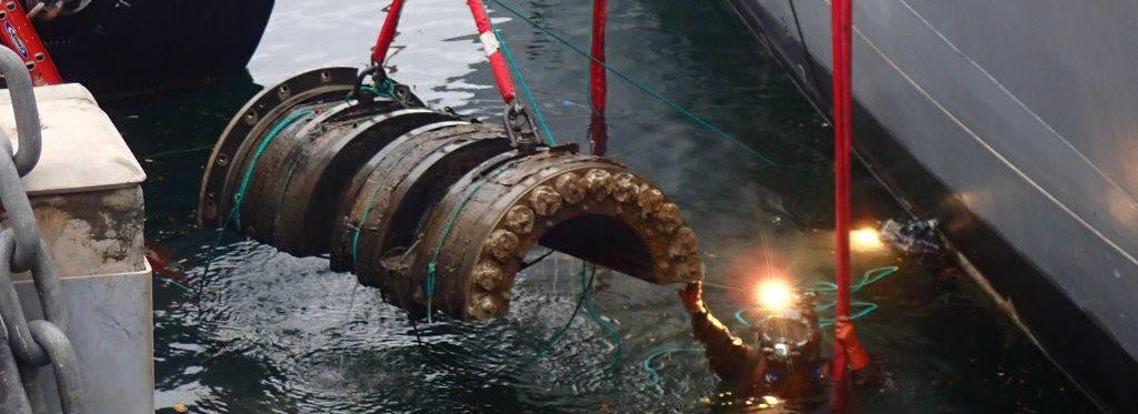 Bearing being lifted from PH Waters