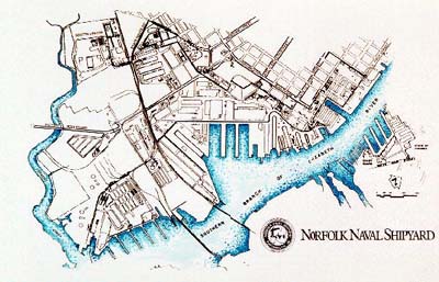 Norfolk Naval Shipyard Base Map Buildings