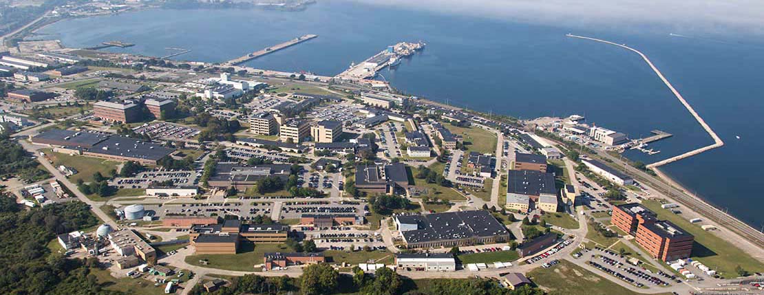 Newport Naval Station Labeled Map