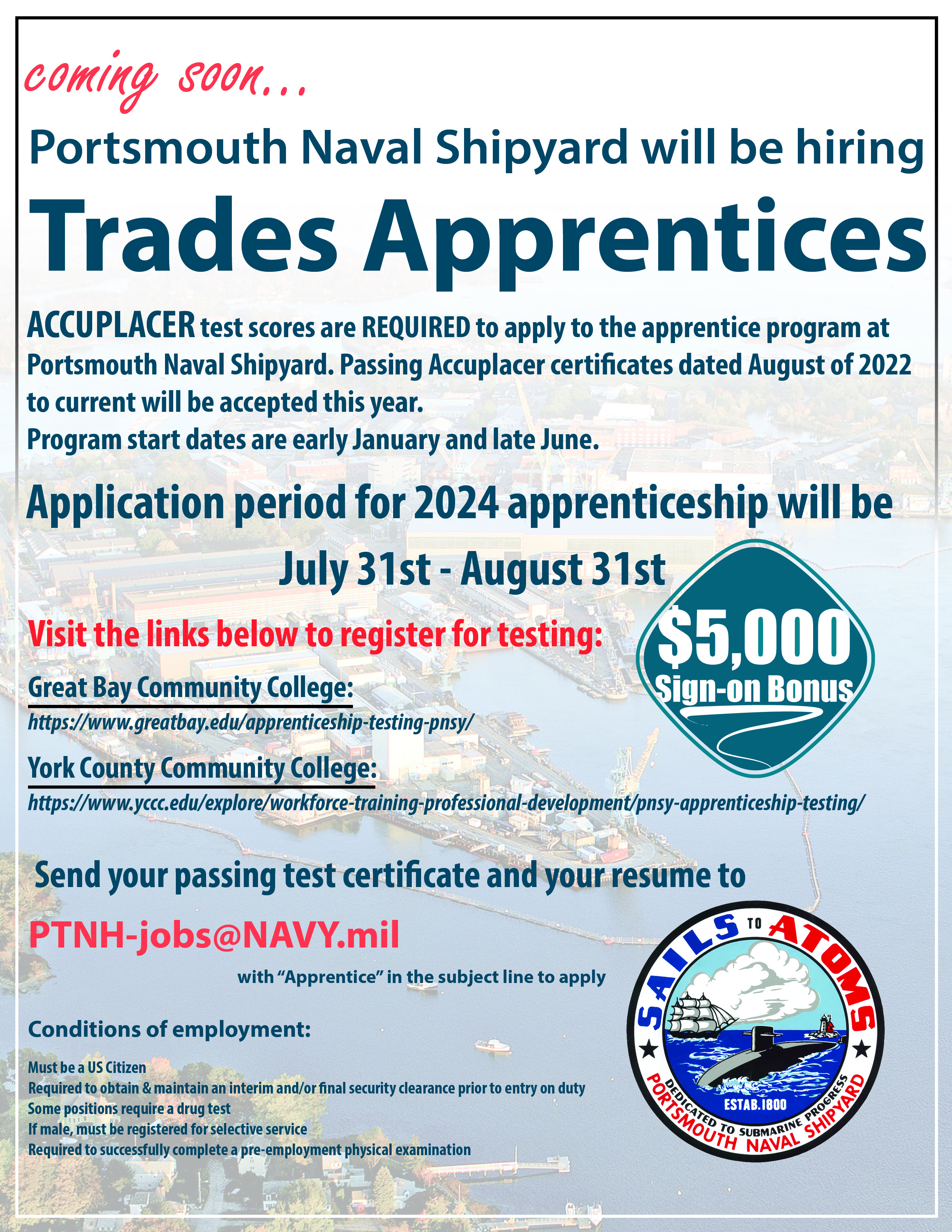 Coming Soon - Apprentices