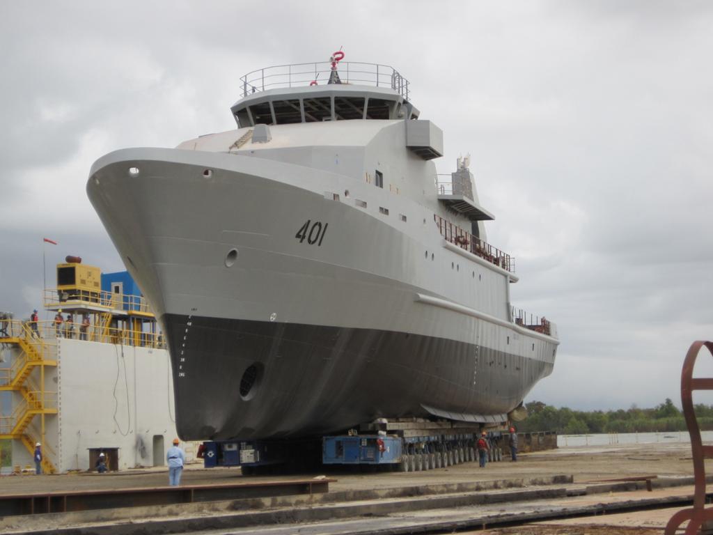 OSV 1 in preparation for launch. (U.S. Navy Photo) 
